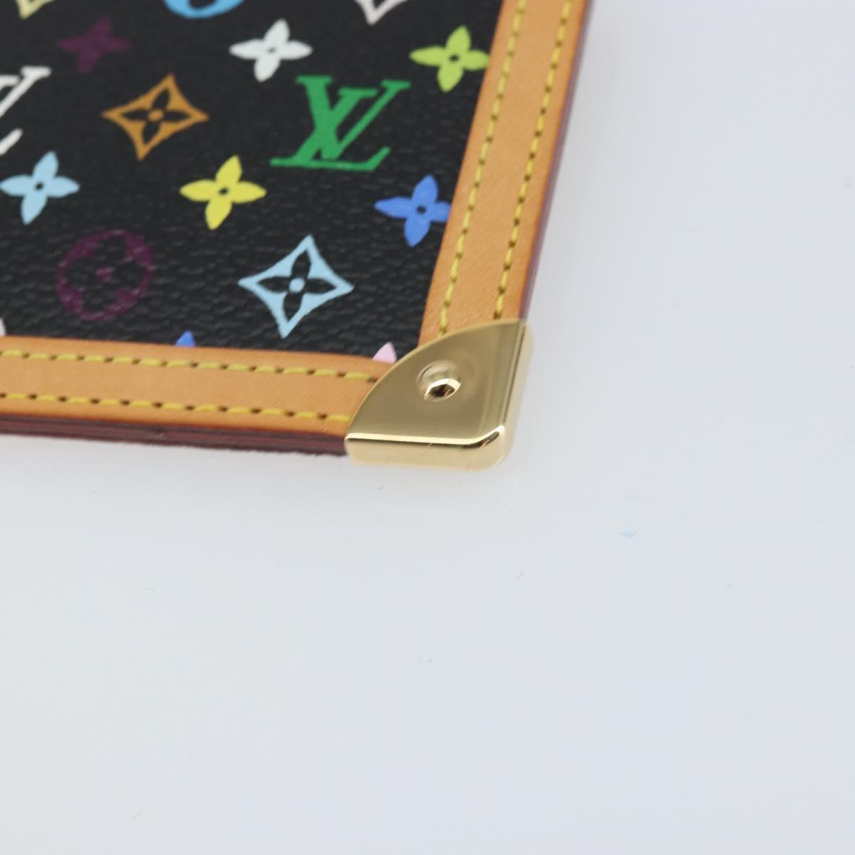 LOUIS VUITTON Multicolor Pochette Cles Coin Purse Black M13664 LV Auth 171366SAV