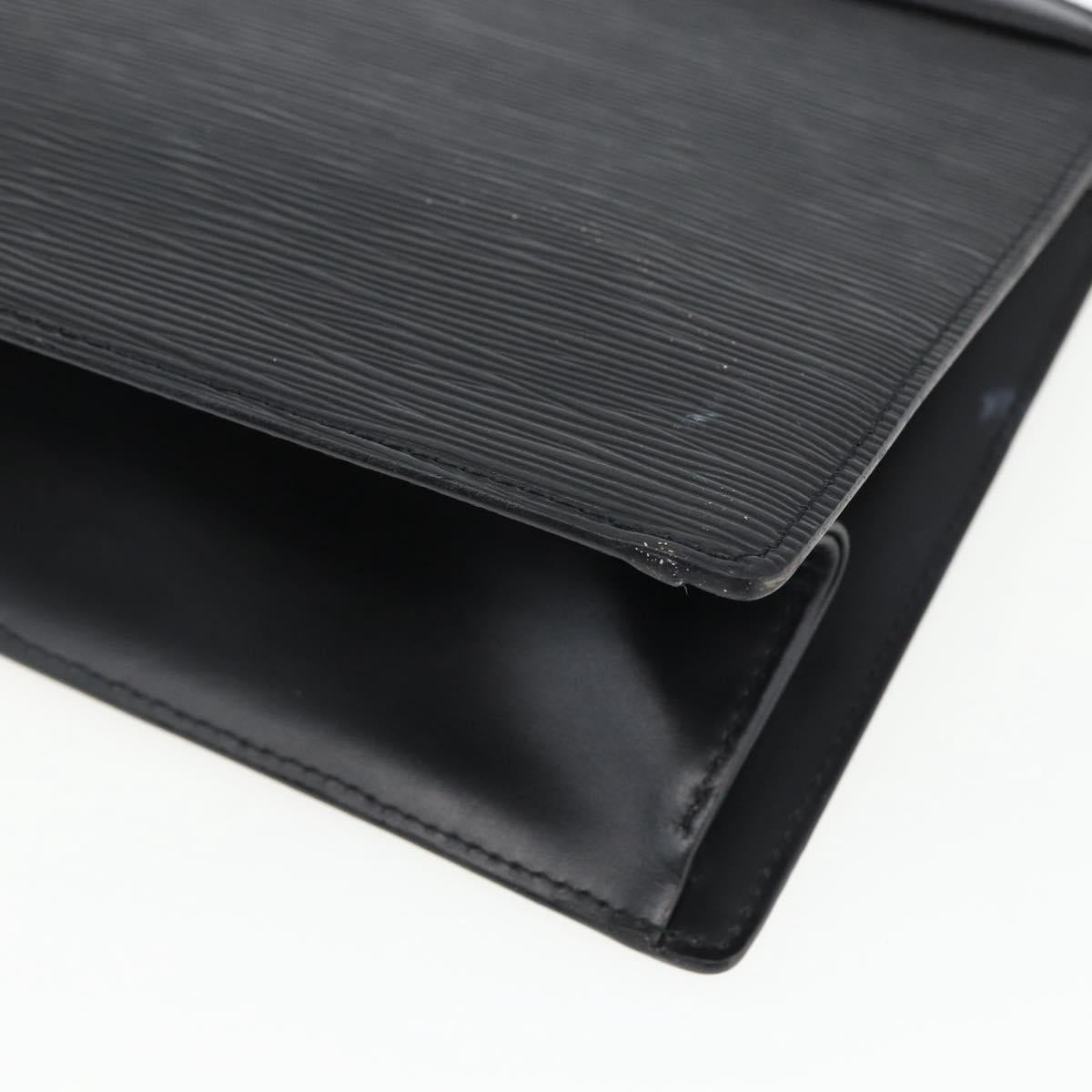 LOUIS VUITTON Epi Trousse Crete Pouch Black M48402 LV Auth 171381