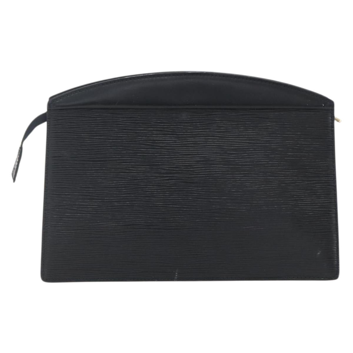 LOUIS VUITTON Epi Trousse Crete Pouch Black M48402 LV Auth 171381