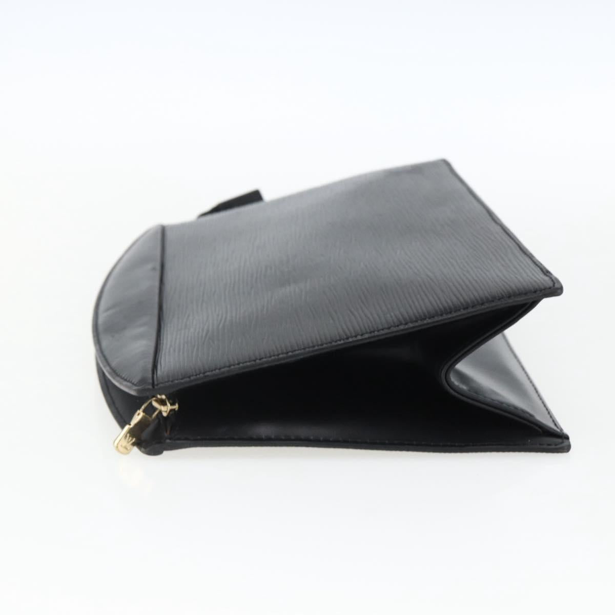 LOUIS VUITTON Epi Trousse Crete Pouch Black M48402 LV Auth 171381