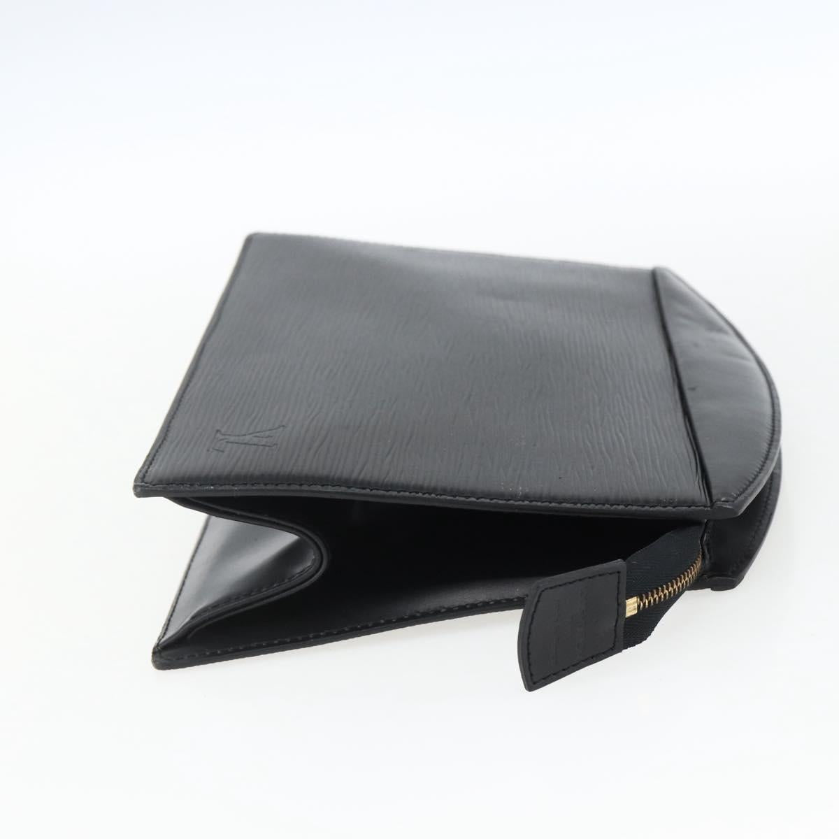 LOUIS VUITTON Epi Trousse Crete Pouch Black M48402 LV Auth 171381