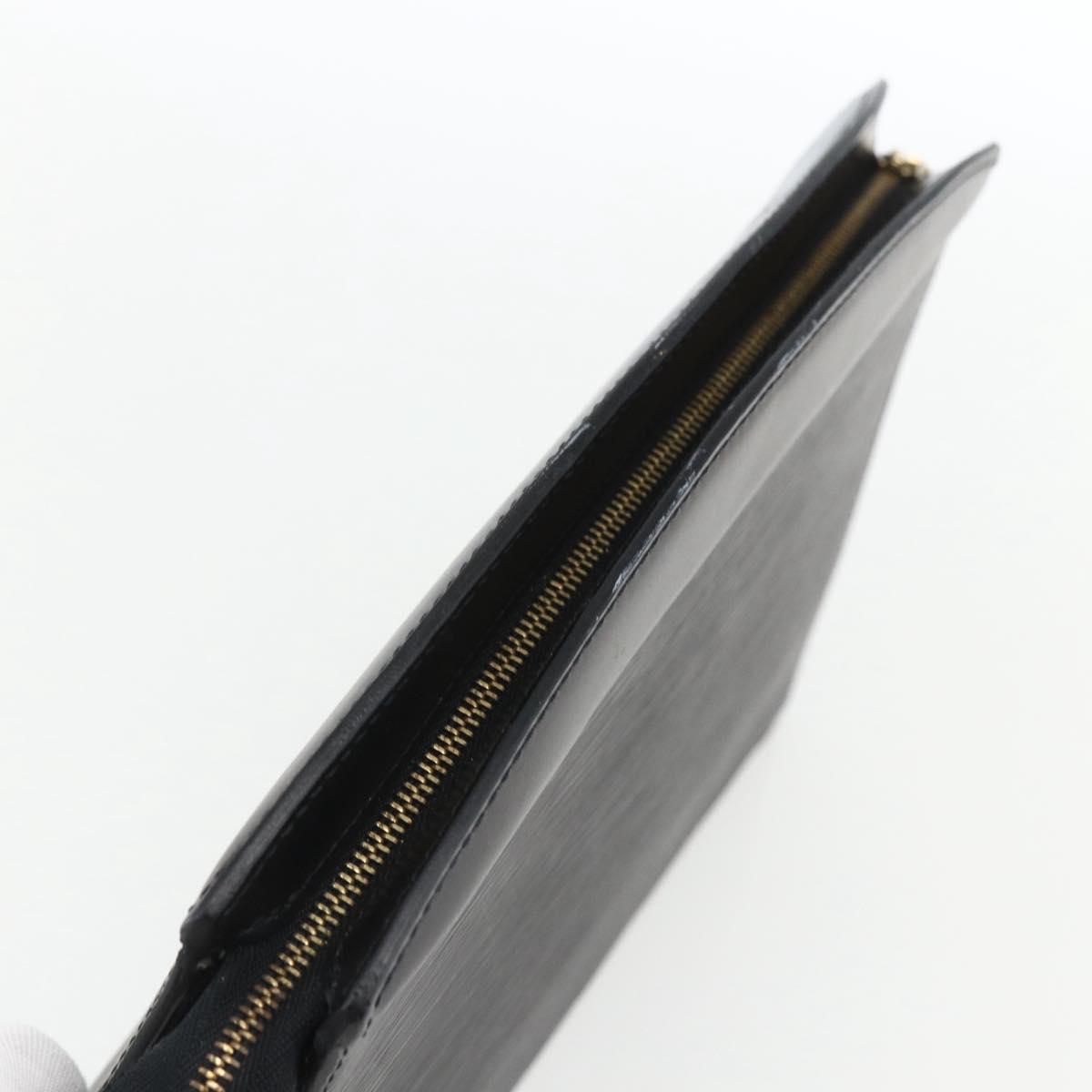 LOUIS VUITTON Epi Trousse Crete Pouch Black M48402 LV Auth 171381