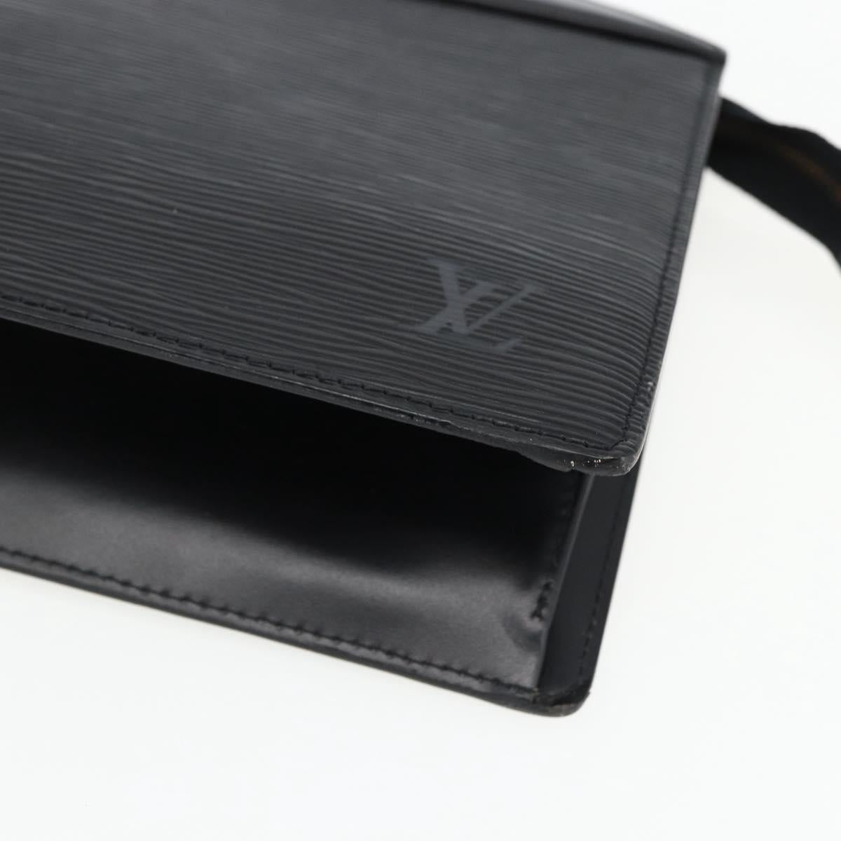 LOUIS VUITTON Epi Trousse Crete Pouch Black M48402 LV Auth 171381