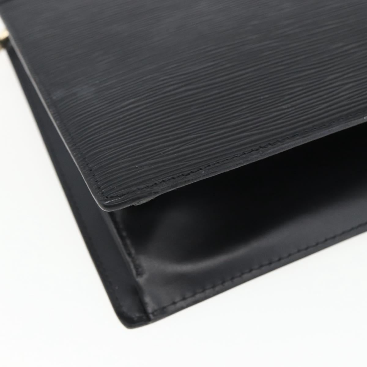LOUIS VUITTON Epi Trousse Crete Pouch Black M48402 LV Auth 171381