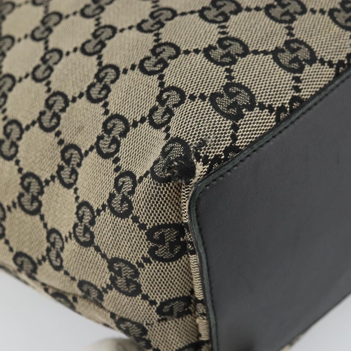 GUCCI GG Canvas Tote Bag Navy Gold 002 1098 Auth 171387