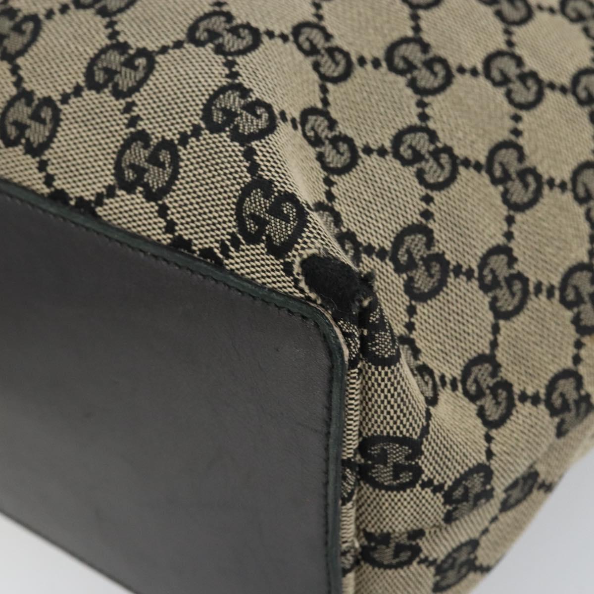 GUCCI GG Canvas Tote Bag Navy Gold 002 1098 Auth 171387