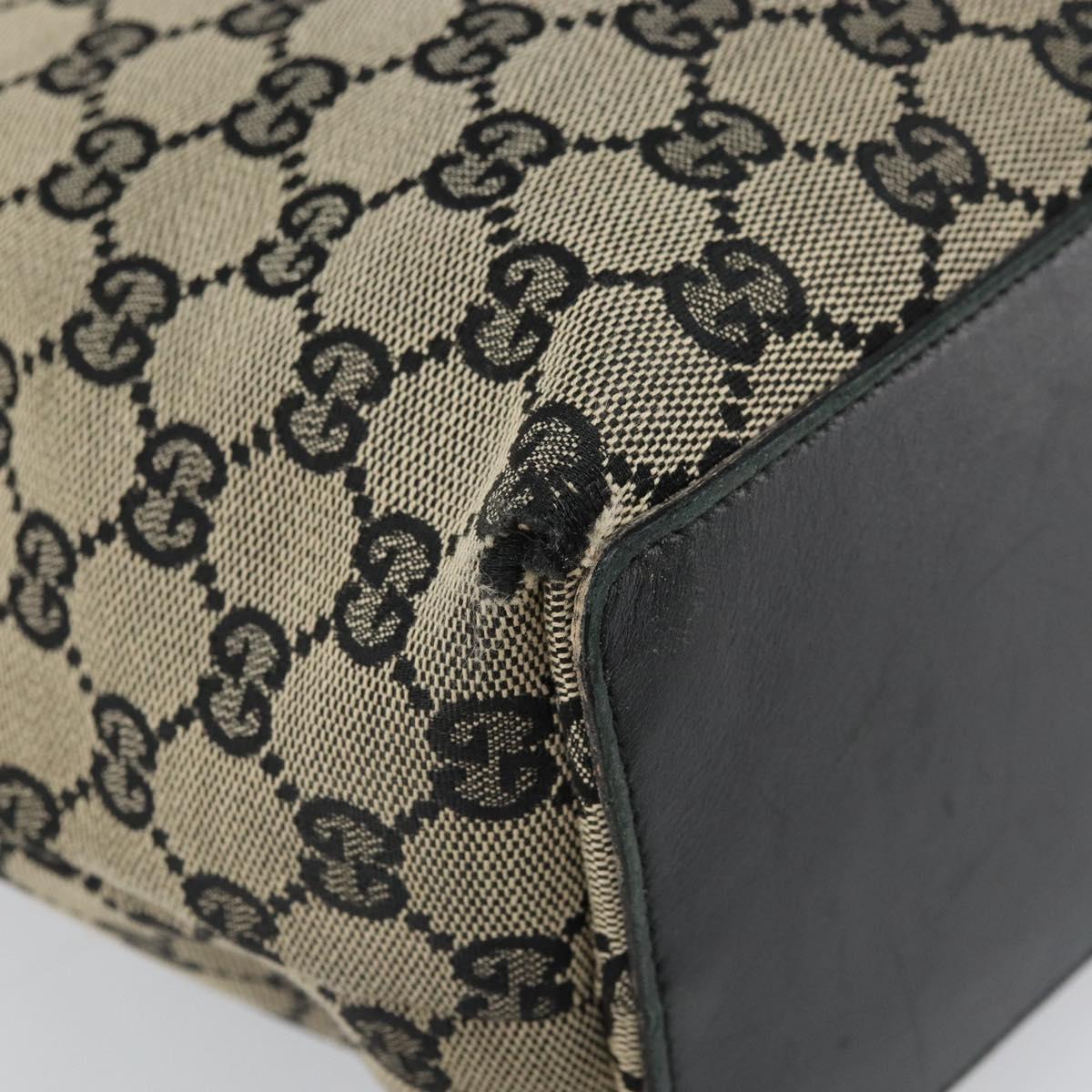 GUCCI GG Canvas Tote Bag Navy Gold 002 1098 Auth 171387