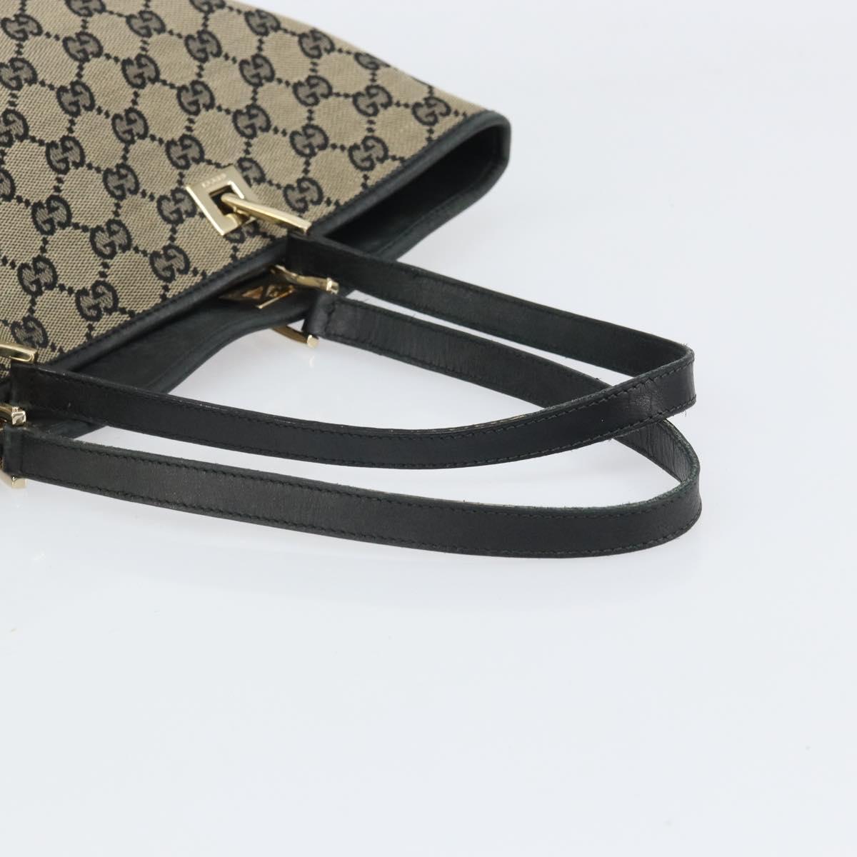 GUCCI GG Canvas Tote Bag Navy Gold 002 1098 Auth 171387