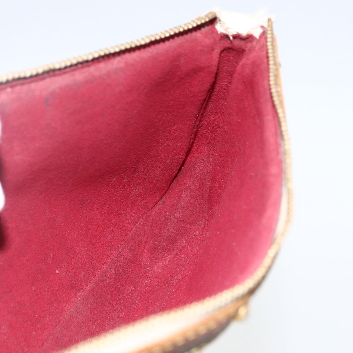 LOUIS VUITTON Monogram Multicolor Pochette Pouch White M92649 LV Auth 171392