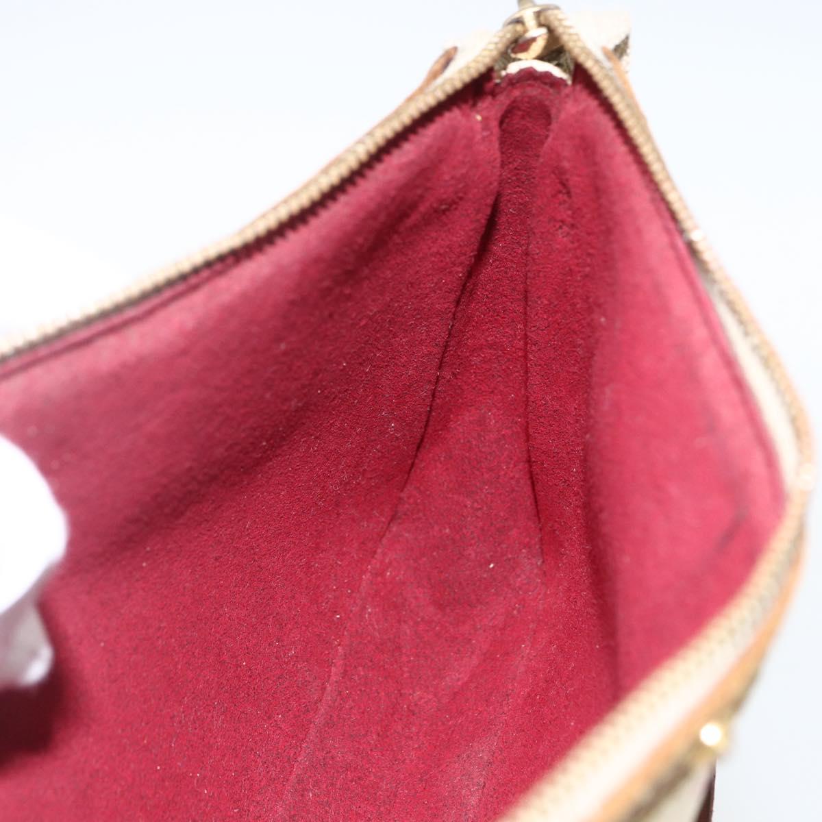 LOUIS VUITTON Monogram Multicolor Pochette Pouch White M92649 LV Auth 171392