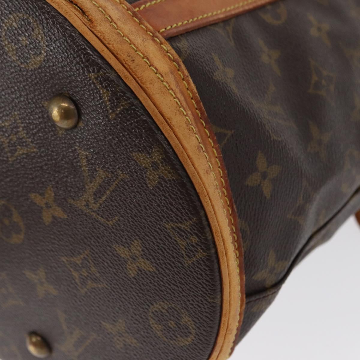 LOUIS VUITTON Monogram Bucket GM Shoulder Bag M42236 LV Auth 171398