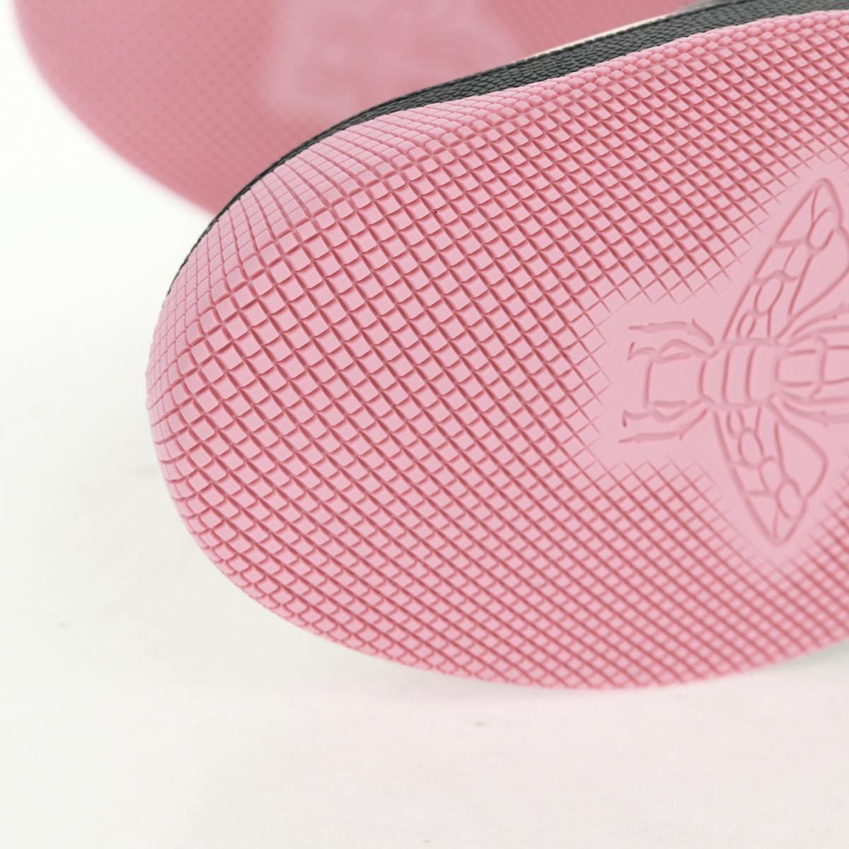 GUCCI Basketball Sneakers Leather Size 35 Gold Auth 171404M