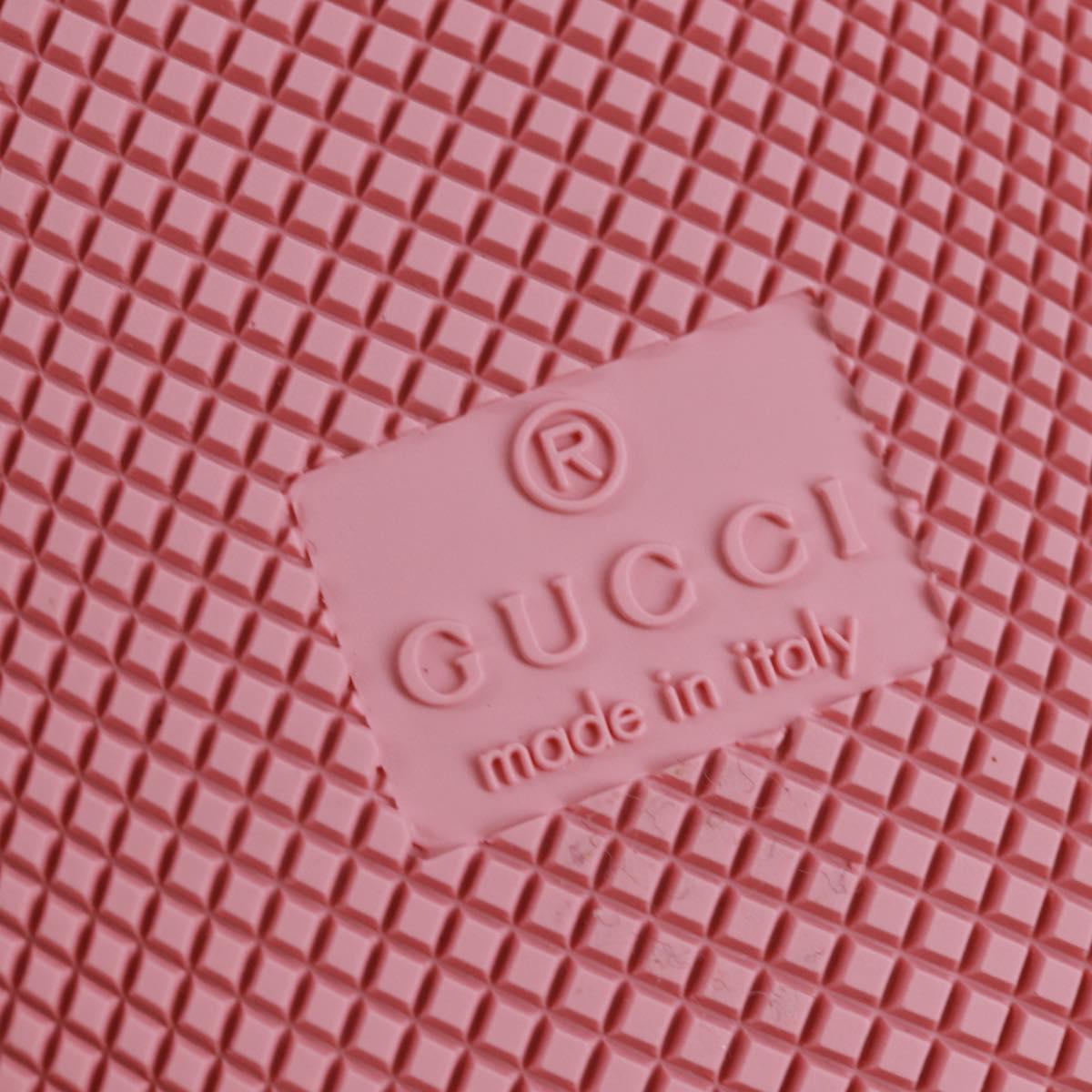 GUCCI Basketball Sneakers Leather Size 35 Gold Auth 171404M