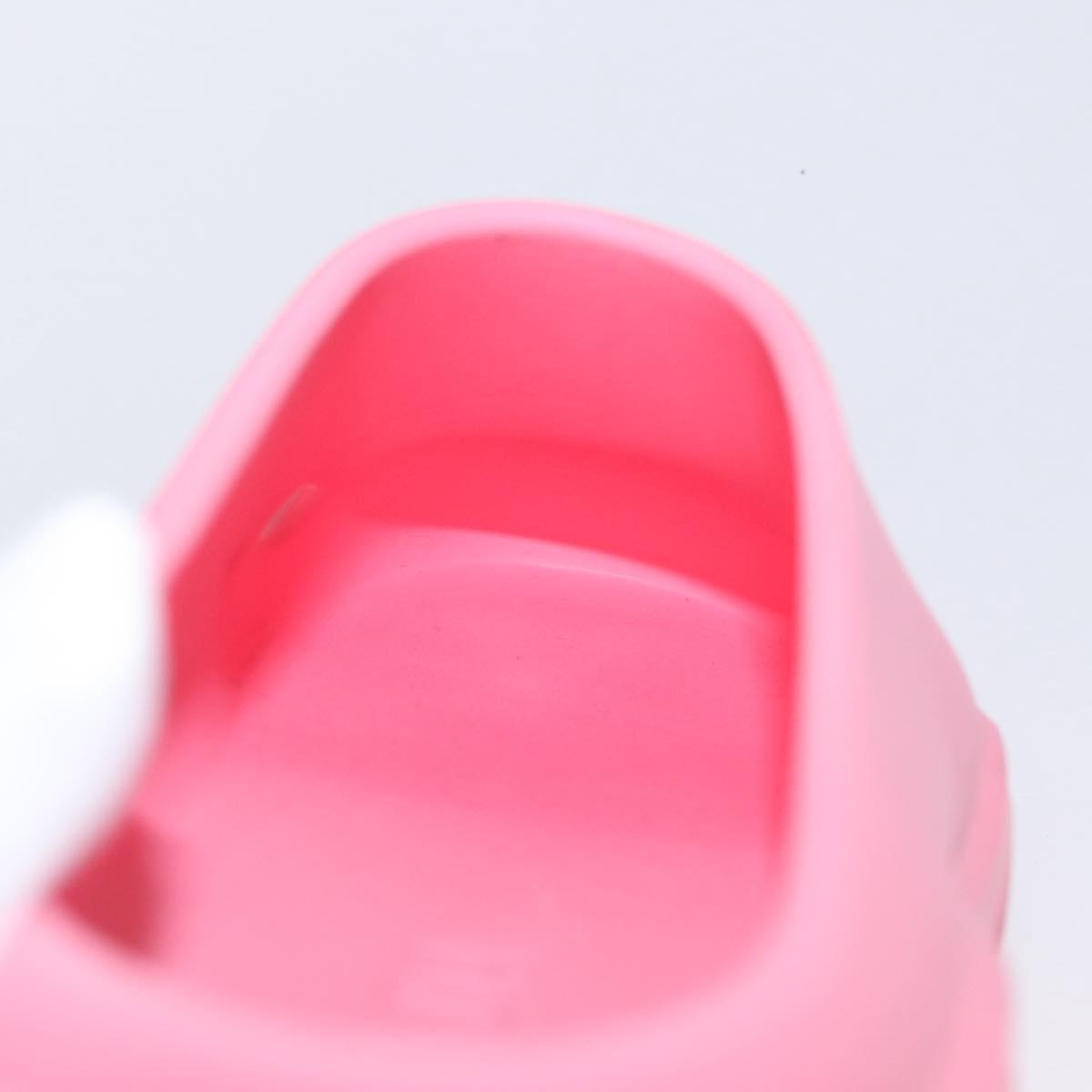 PRADA Slide Sandals Rubber Pink Auth 171405V