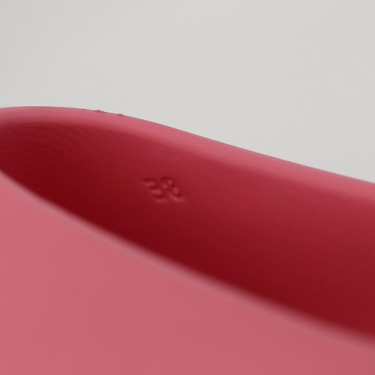 PRADA Slide Sandals Rubber Pink Auth 171405V