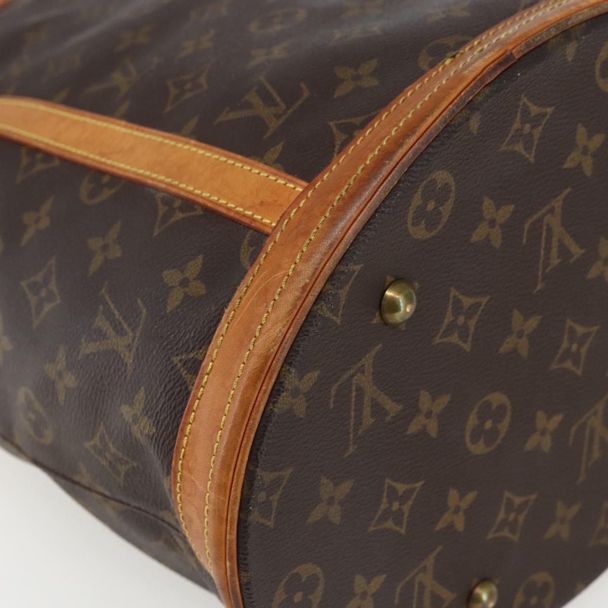 LOUIS VUITTON Monogram Bucket GM Shoulder Bag M42236 LV Auth 171423