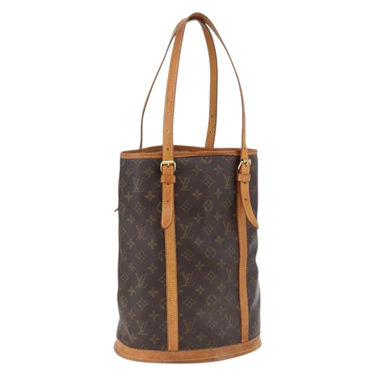 LOUIS VUITTON Monogram Bucket GM Shoulder Bag M42236 LV Auth 171423