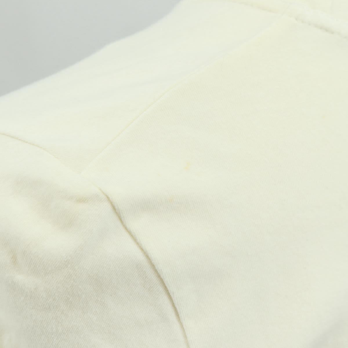 Christian Dior Long Sleeve Cut Qnd Sew T-shirt Cotton White Auth 171428V