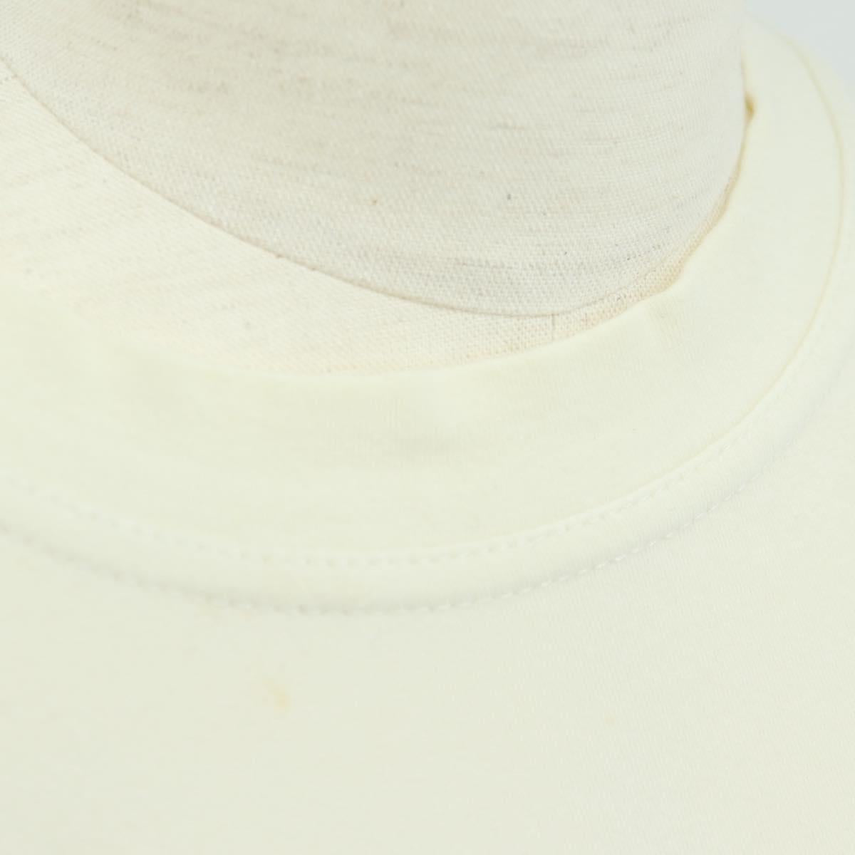 Christian Dior Long Sleeve Cut Qnd Sew T-shirt Cotton White Auth 171428V