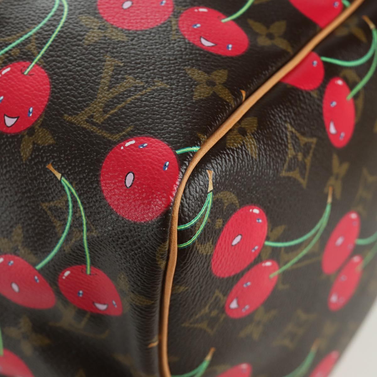 LOUIS VUITTON Monogram Cherry Keepall 45 Boston Bag M95011 LV Auth 171440SV