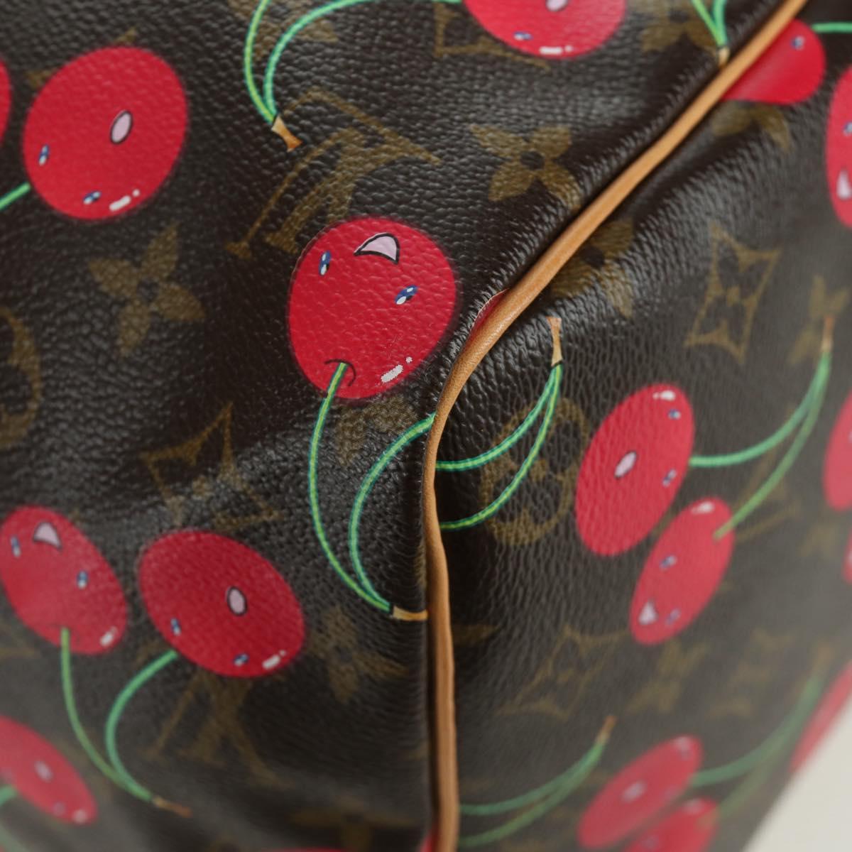 LOUIS VUITTON Monogram Cherry Keepall 45 Boston Bag M95011 LV Auth 171440SV