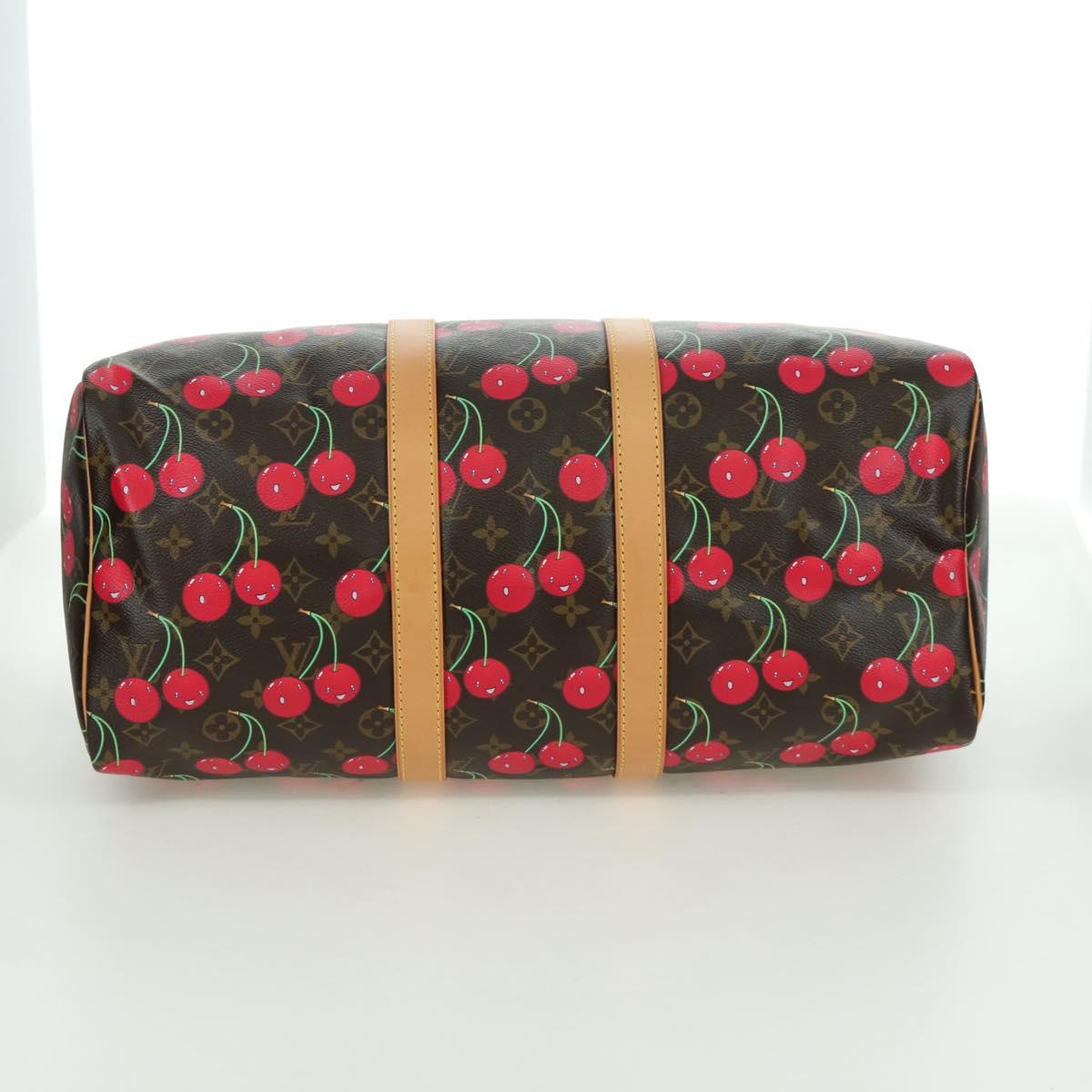LOUIS VUITTON Monogram Cherry Keepall 45 Boston Bag M95011 LV Auth 171440SV