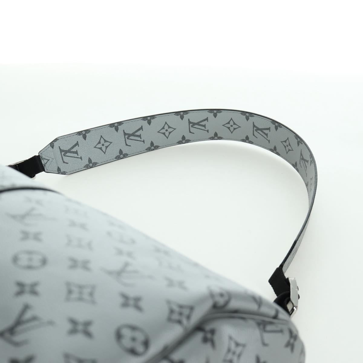 LOUIS VUITTON Monogram Keepall Bandouliere 50 Bag Silver M43848 Auth 171441SAM