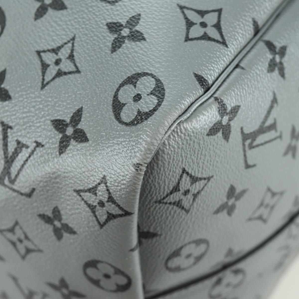 LOUIS VUITTON Monogram Keepall Bandouliere 50 Bag Silver M43848 Auth 171441SAM