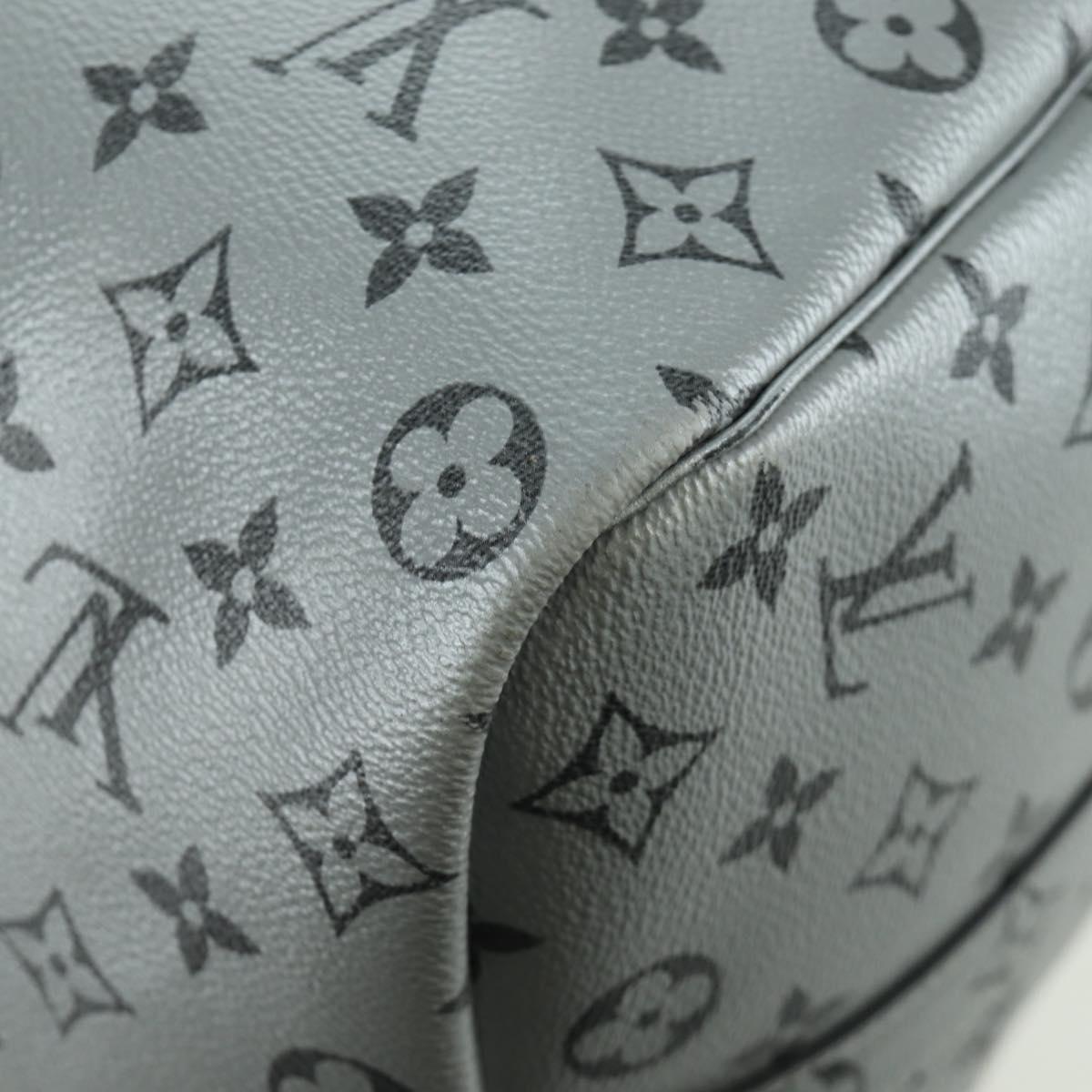 LOUIS VUITTON Monogram Keepall Bandouliere 50 Bag Silver M43848 Auth 171441SAM