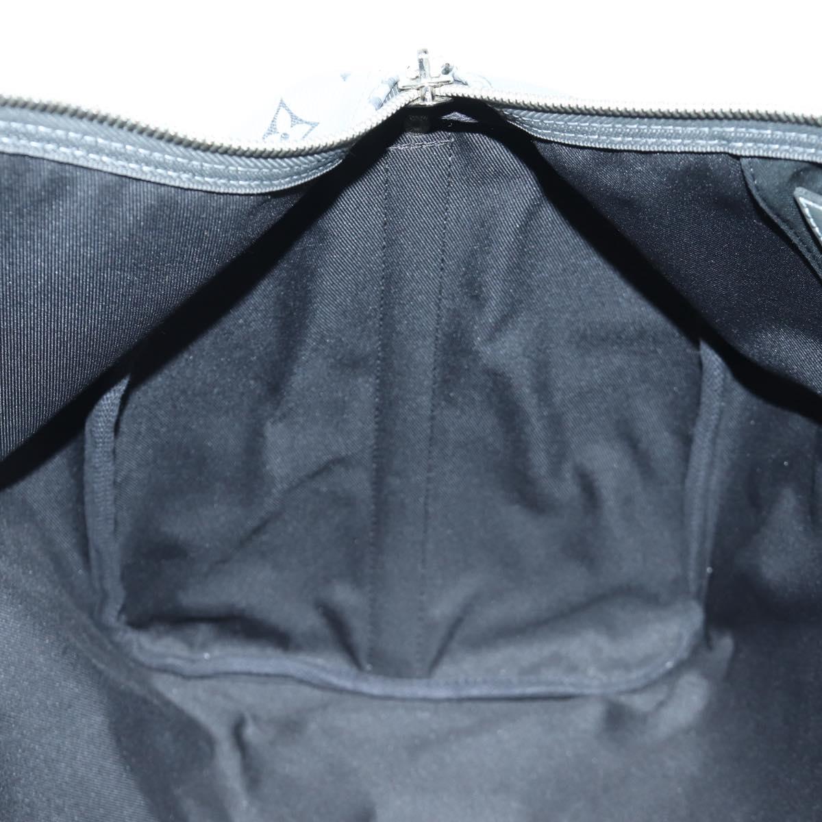 LOUIS VUITTON Monogram Keepall Bandouliere 50 Bag Silver M43848 Auth 171441SAM