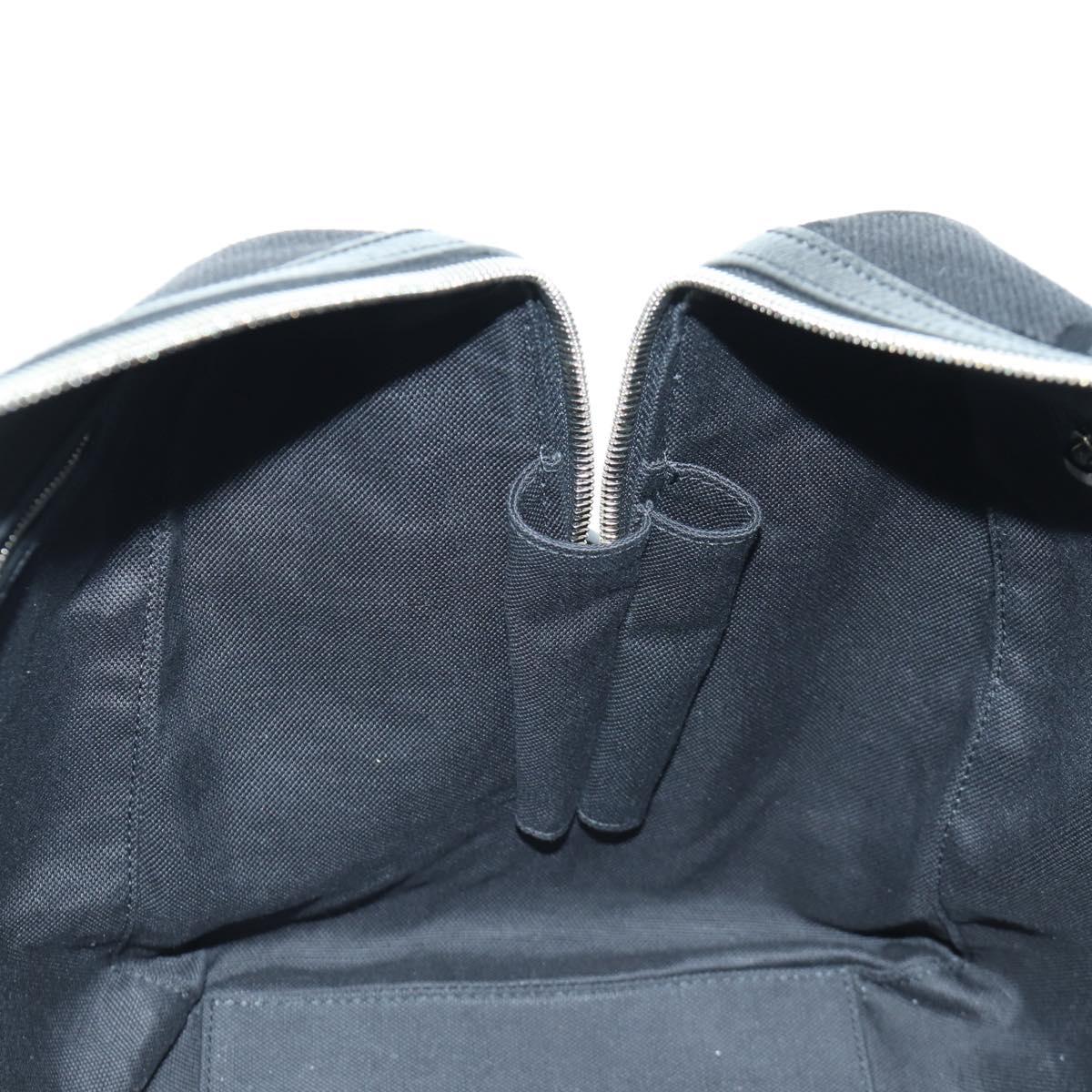 GUCCI GG Canvas Boston Bag 2way Black Silver 739581 Auth 171443SAM