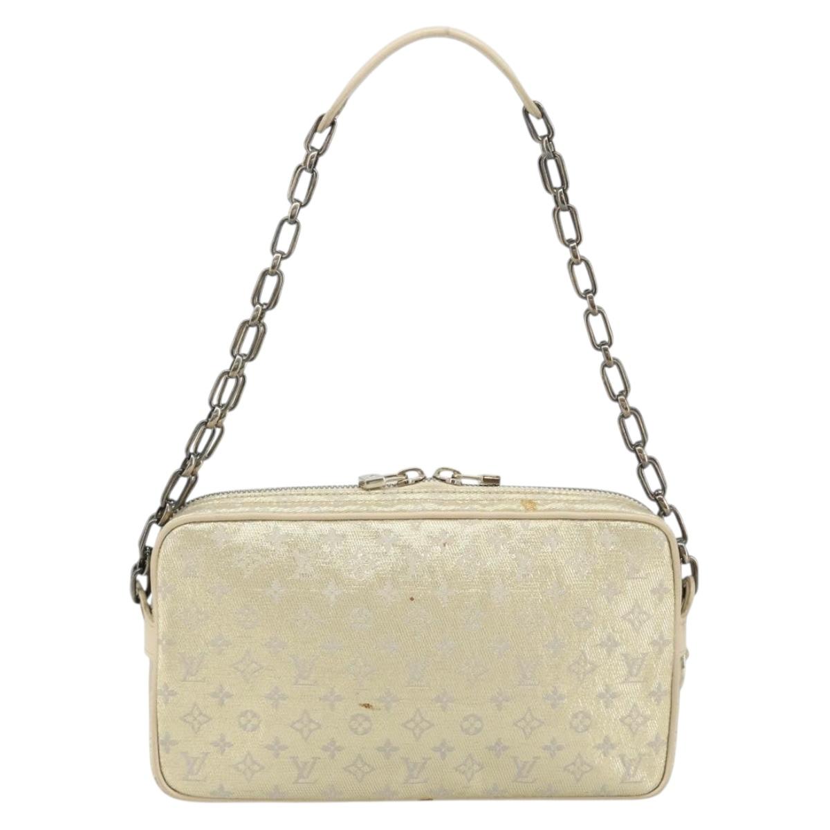 LOUIS VUITTON Monogram Shine McKenna Shoulder Bag Gold M92363 LV Auth 171448A
