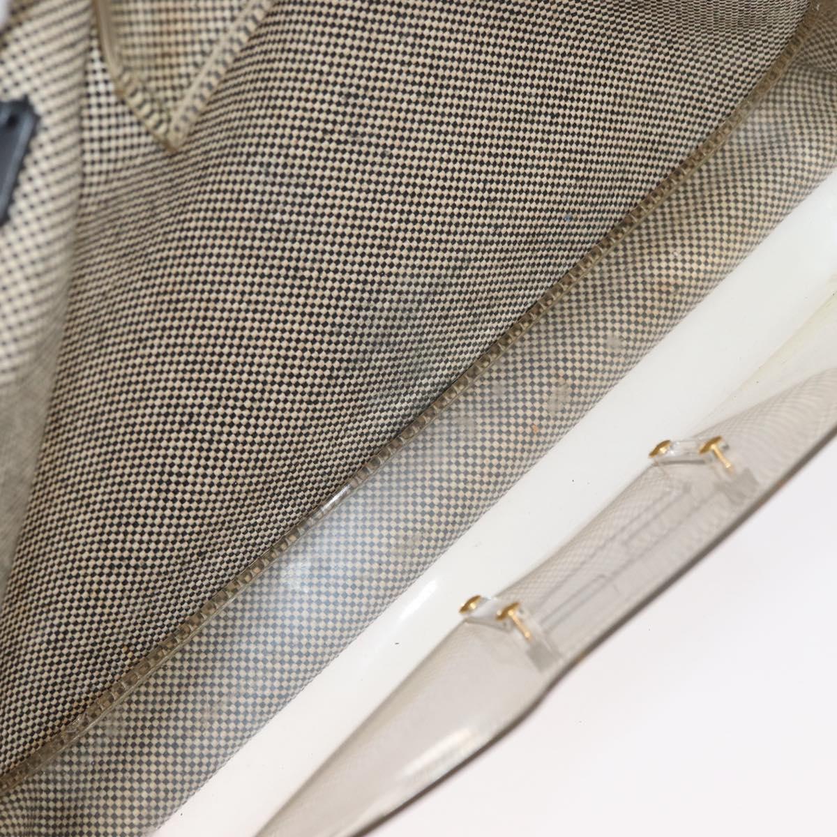FENDI Hand Bag Canvas Beige Auth 171462V
