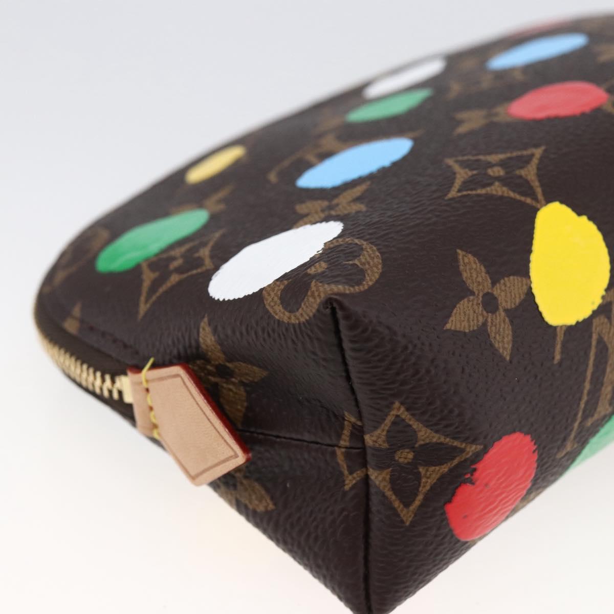LOUIS VUITTON Monogram Yayoi Kusama Pochette Cosmetic PM M81895 LV Auth 171488SM