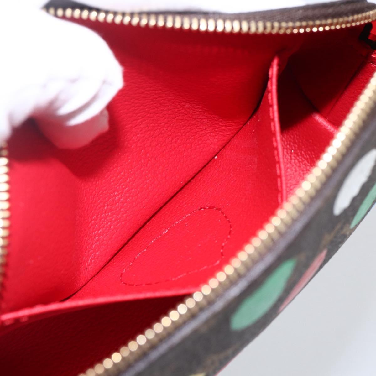LOUIS VUITTON Monogram Yayoi Kusama Pochette Cosmetic PM M81895 LV Auth 171488SM