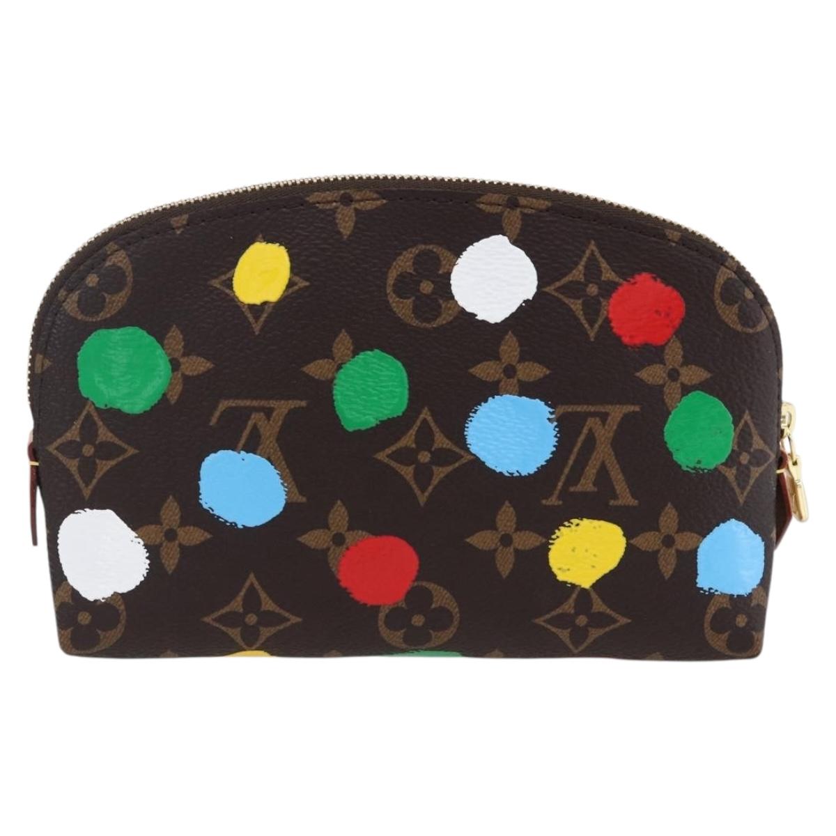 LOUIS VUITTON Monogram Yayoi Kusama Pochette Cosmetic PM M81895 LV Auth 171488SM