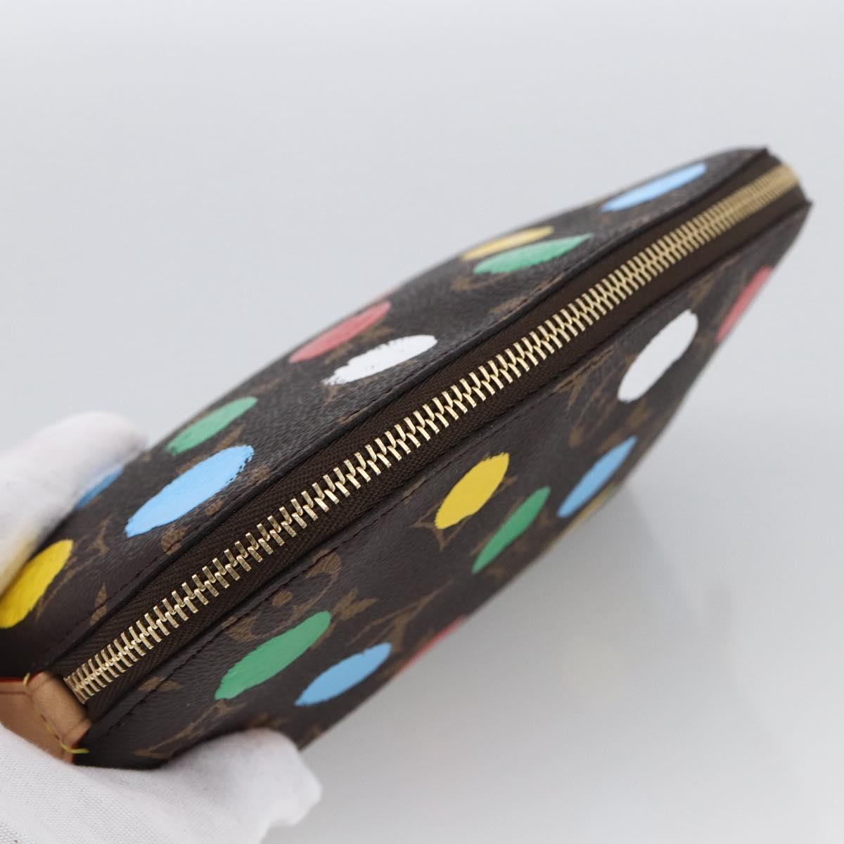 LOUIS VUITTON Monogram Yayoi Kusama Pochette Cosmetic PM M81895 LV Auth 171488SM