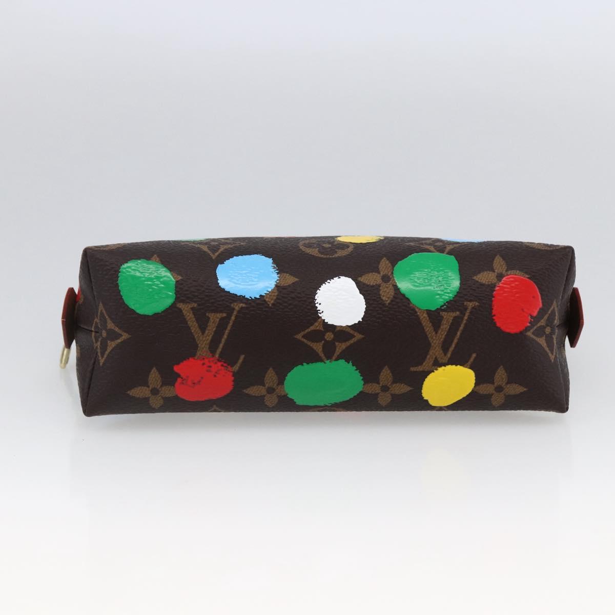 LOUIS VUITTON Monogram Yayoi Kusama Pochette Cosmetic PM M81895 LV Auth 171488SM