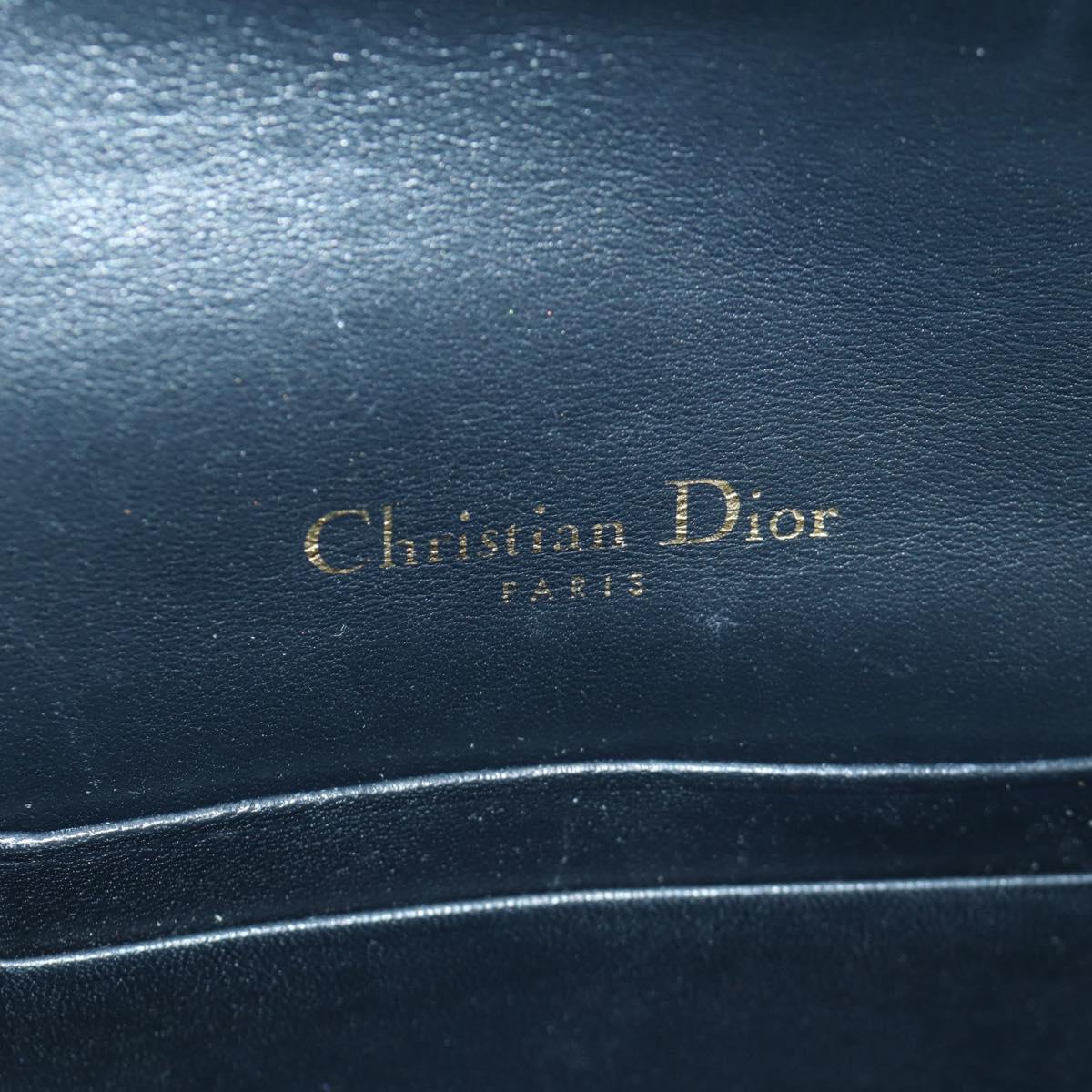 Christian Dior Trotter Canvas Saddle Waist bag Navy Gold Auth 171490SAV