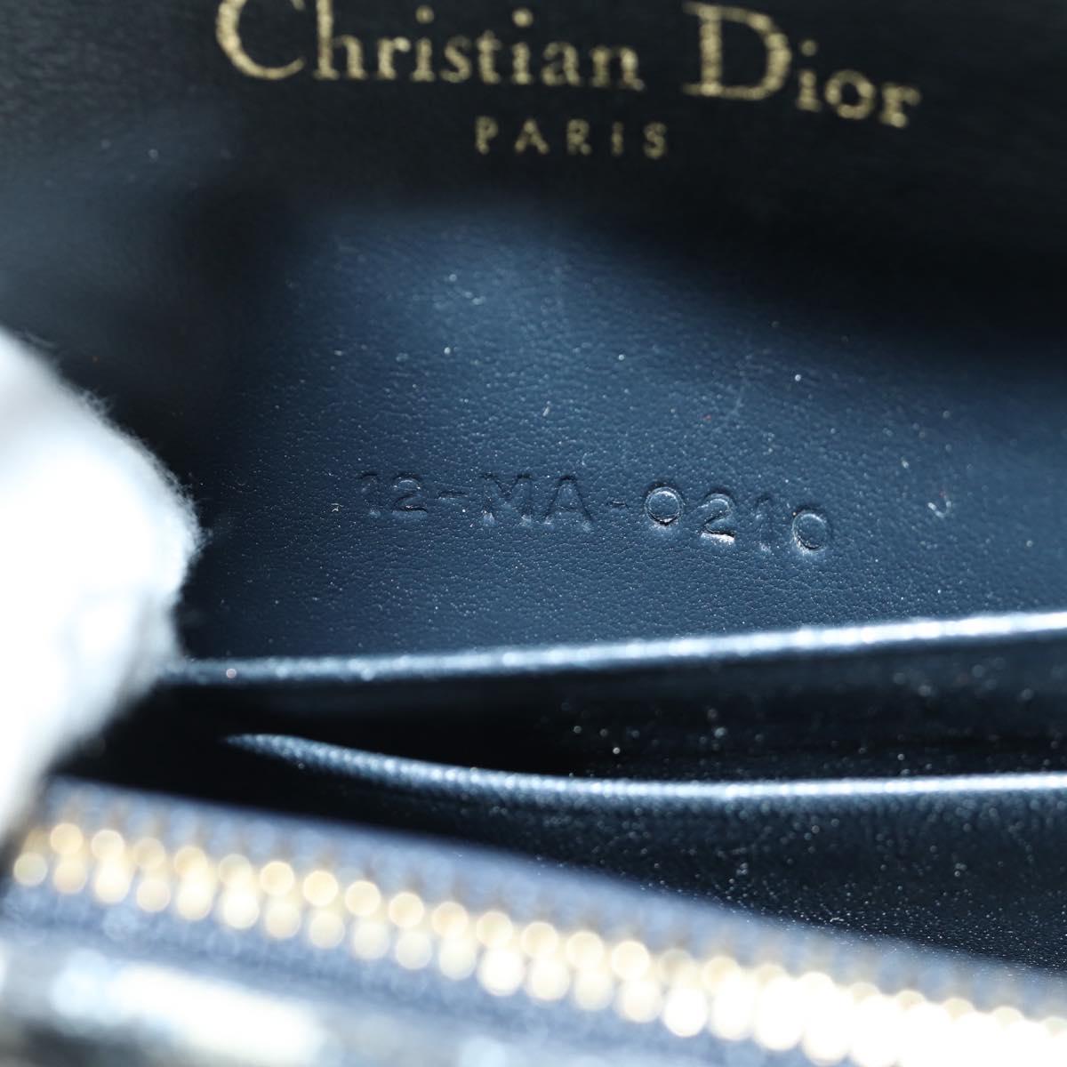 Christian Dior Trotter Canvas Saddle Waist bag Navy Gold Auth 171490SAV