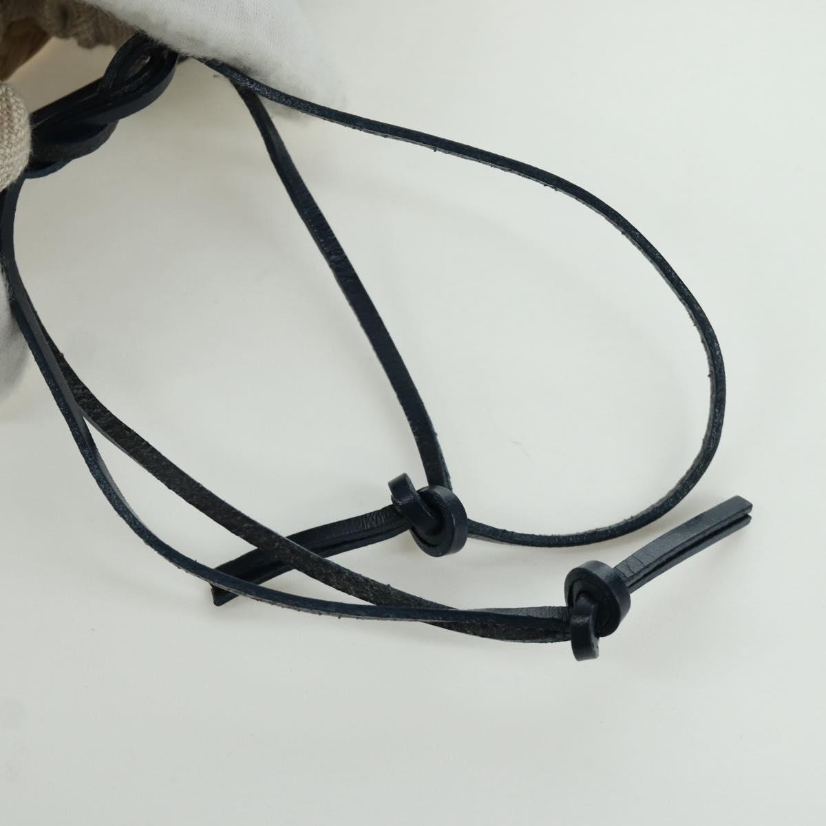 LOEWE Square Pocket Anagram Shoulder Bag Raffia Beige Auth 171500SAM