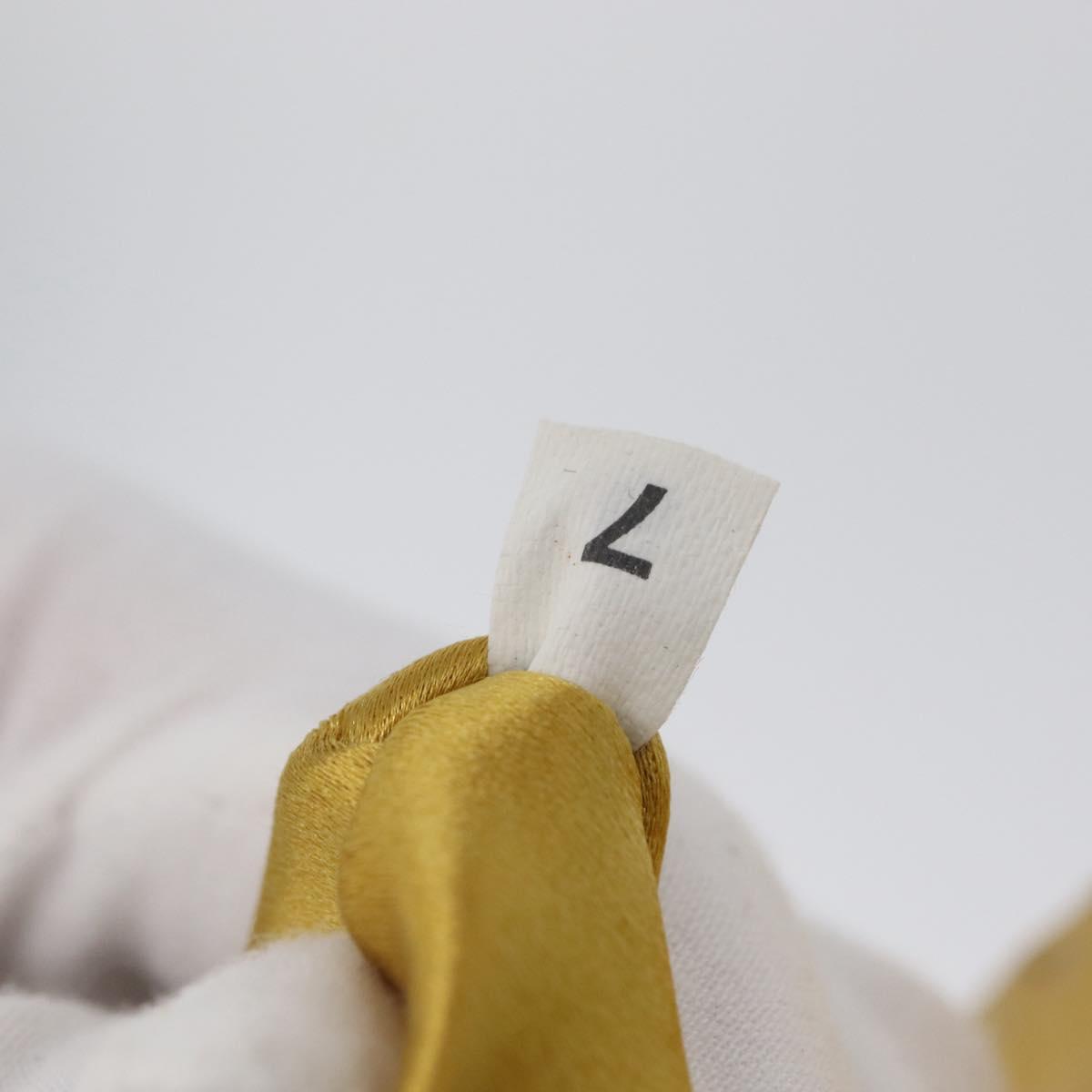 PRADA Shoulder Bag Leather Gold Auth 171507V