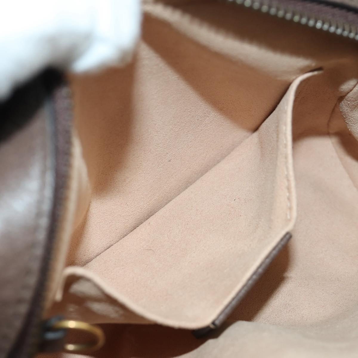 GUCCI GG Supreme Shoulder Bag PVC Beige Gold 648124 Auth 171510SM