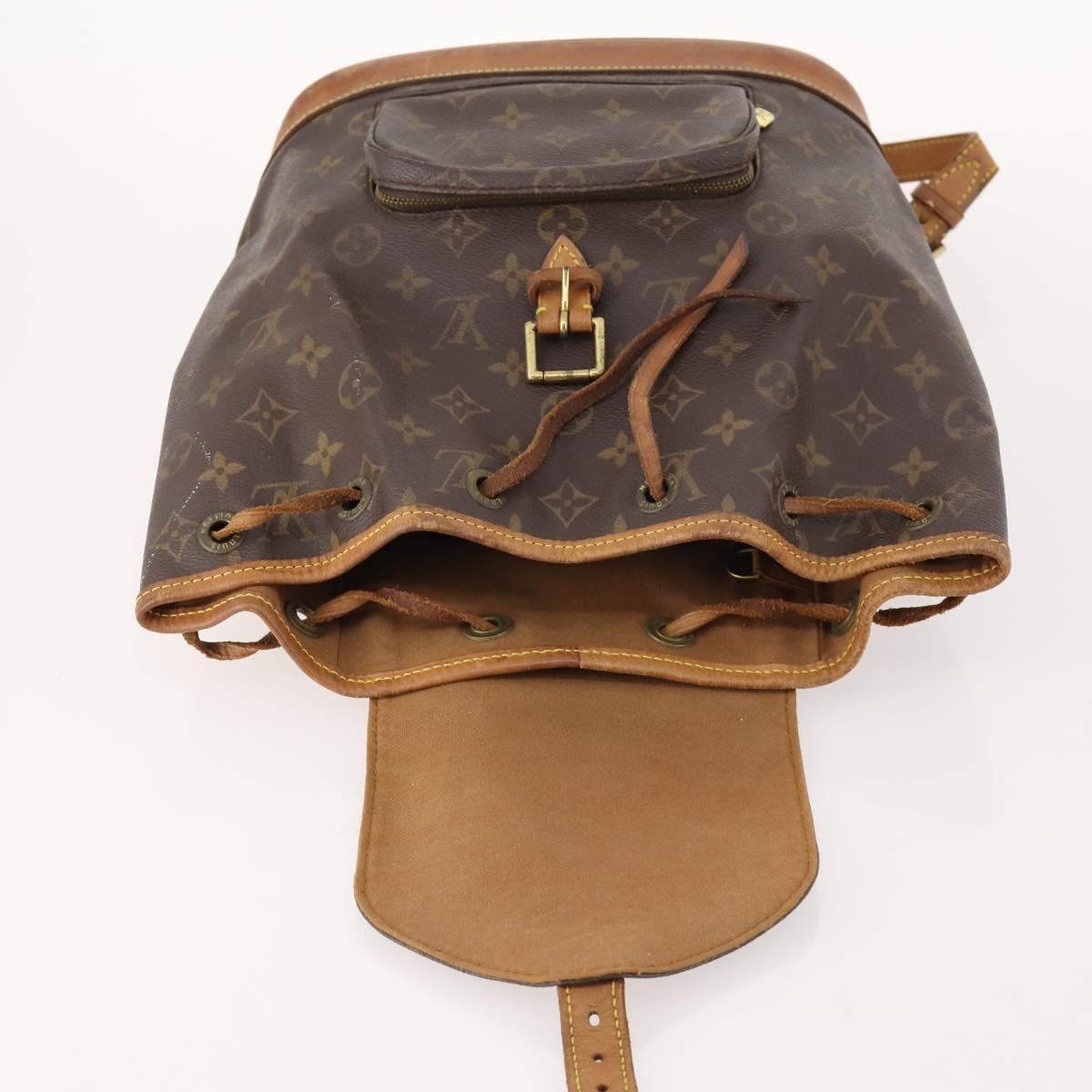 LOUIS VUITTON Monogram Montsouris MM Backpack M51136 LV Auth 171516A