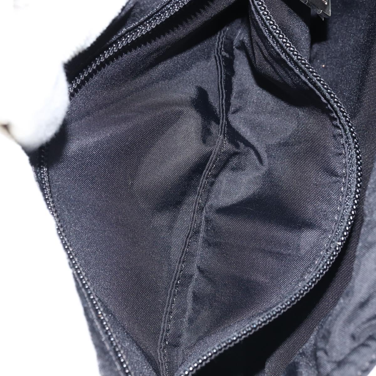 CHANEL Chain Shoulder Bag Pile White Silver CC Auth 171518A