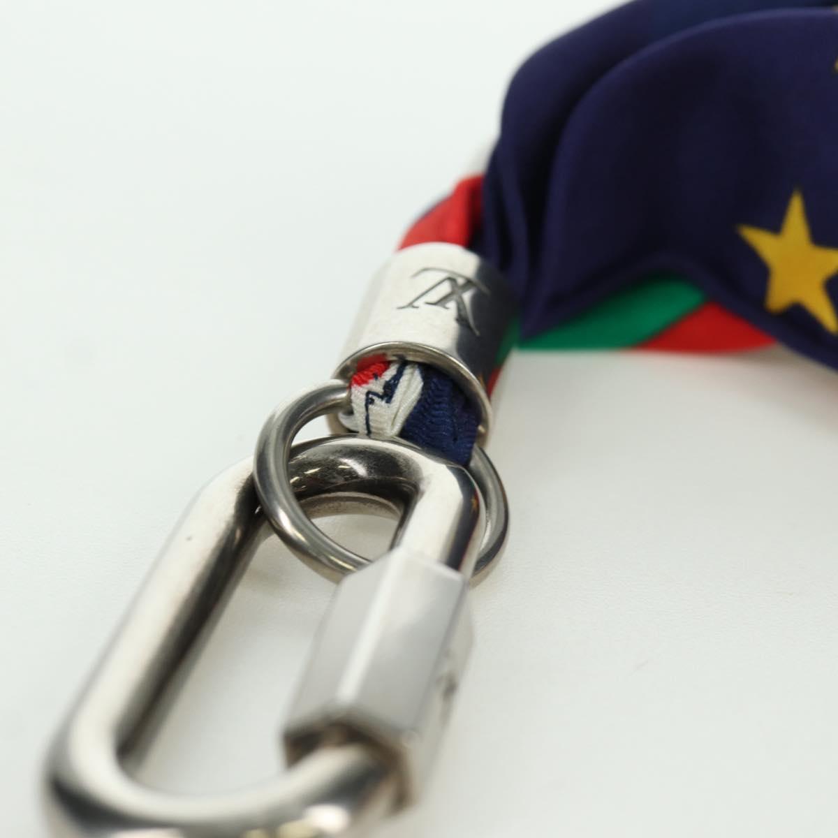 LOUIS VUITTON Bijoux Sac Flags Charm Silk Multicolor MP2485 LV Auth 171534SAM