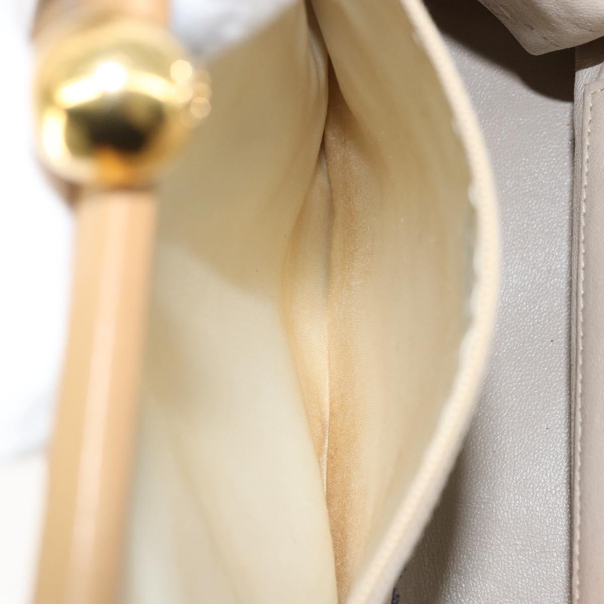 CHANEL Matelasse Chain Shoulder Bag Lamb Skin Beige Gold CC Auth 171543