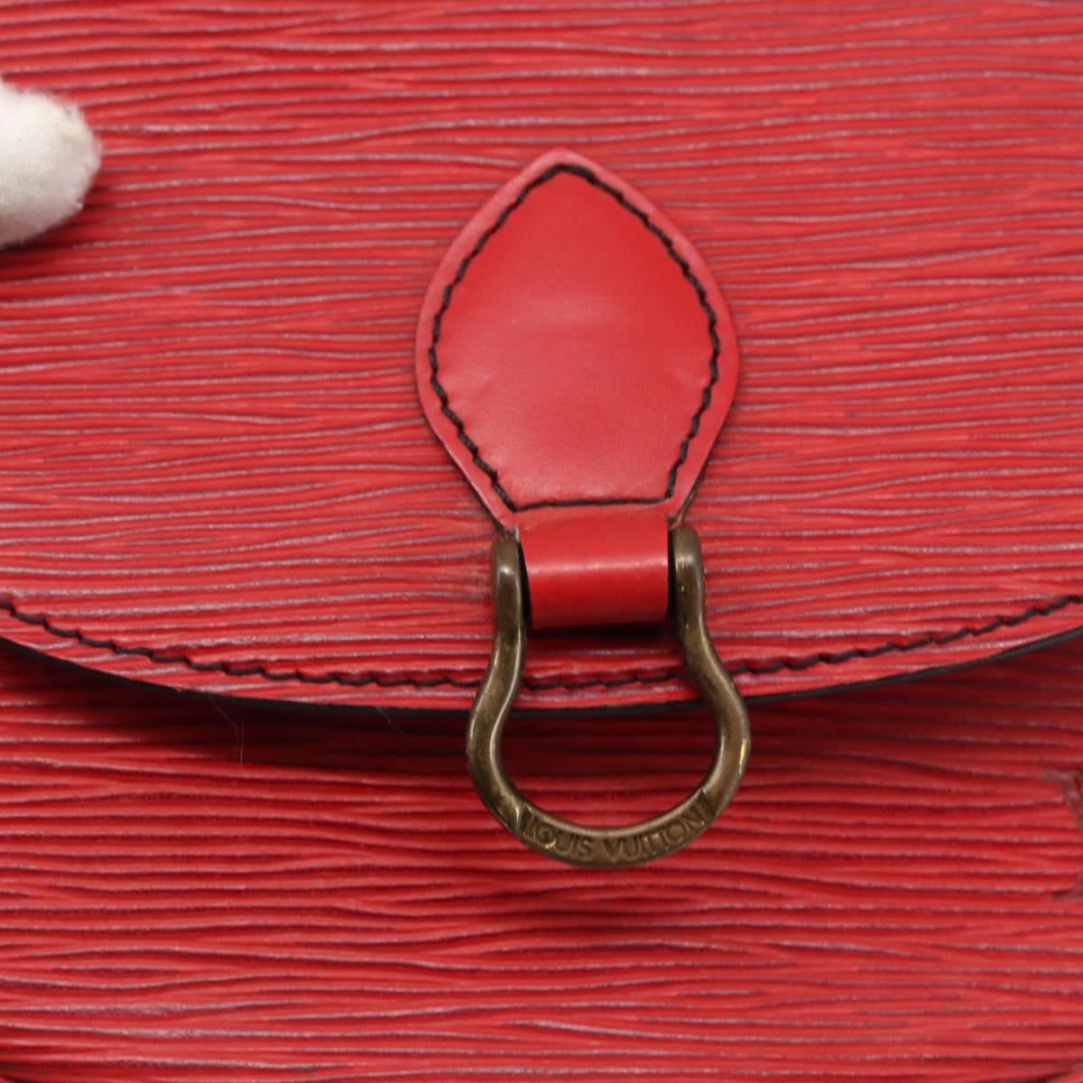 LOUIS VUITTON Epi Saint Cloud PM Shoulder Bag Red M52217 LV Auth 171556