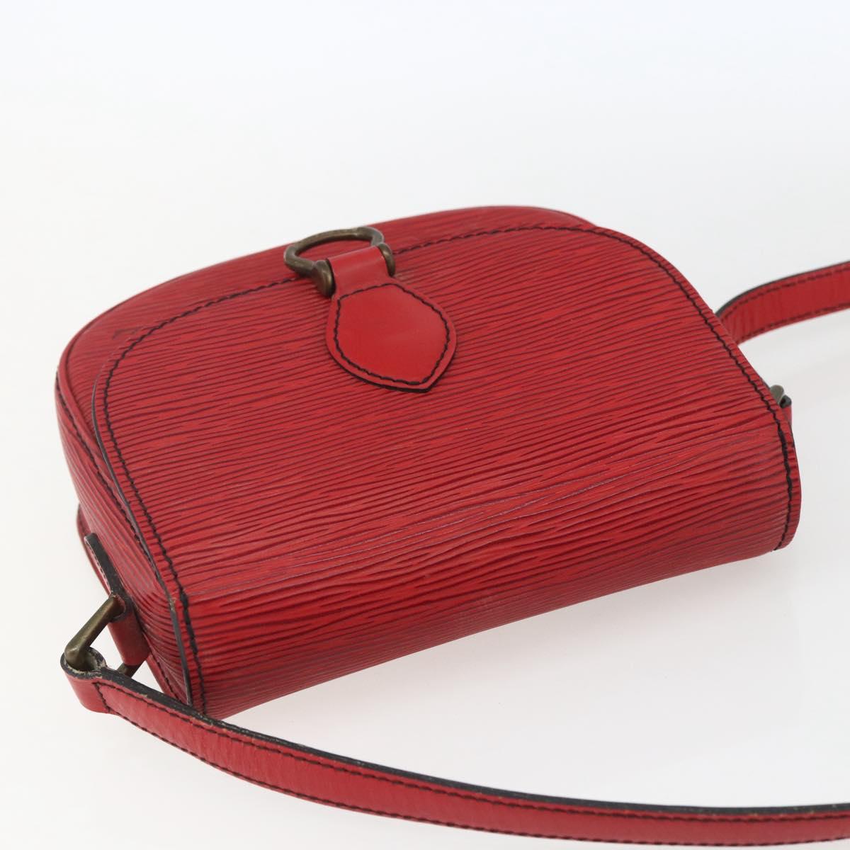LOUIS VUITTON Epi Saint Cloud PM Shoulder Bag Red M52217 LV Auth 171556