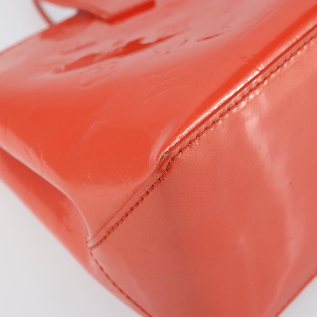 LOUIS VUITTON Monogram Vernis Wilshire PM Bag Orenge Sunset M93644 Auth 171567